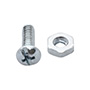 10 TORNILLOS PARA MÁQUINAS 5/8PULGADA PLATA