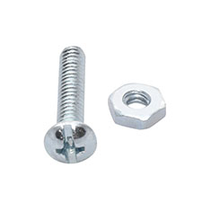 8 TORNILLOS PARA MÁQUINAS 1 PULGADA PLATA