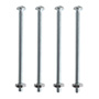 4 TORNILLOS PARA MÁQUINAS 3 PULGADAS PLATA