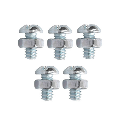 5 TORNILLOS PARA MÁQUINAS 1/4-20 X 1/2 PULGADA PLATA