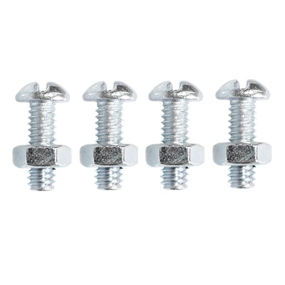 4 TORNILLOS PARA MÁQUINAS 1/4-20 X 3/4PULGADA PLATA