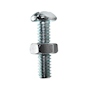 4 TORNILLOS PARA MÁQUINAS 1/4 - 20 X 1 PULGADA PLATA