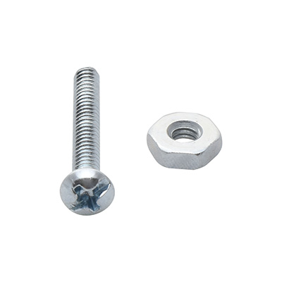 10 TORNILLOS PARA MÁQUINAS 1 PULGADA PLATA