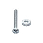 10 TORNILLOS PARA MÁQUINAS 1-1/4PULGADA PLATA