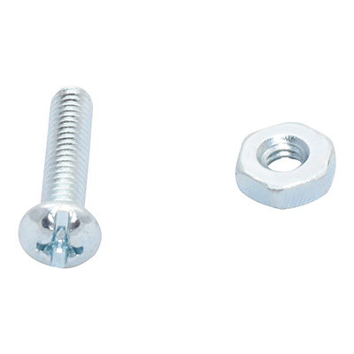 10 TORNILLOS PARA MÁQUINA3/4PULGADA PLATA