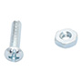 10 TORNILLOS PARA MÁQUINA3/4PULGADA PLATA