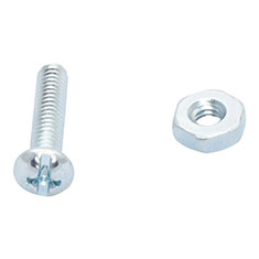 10 TORNILLOS PARA MÁQUINA3/4PULGADA PLATA