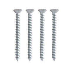 4 TORNILLOS PARA METAL 2 PULGADAS PLATA