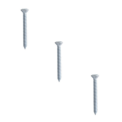 3 TORNILLOS PARA METAL 2 PULGADAS PLATA
