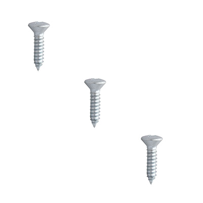 3 TORNILLOS PARA METAL 1 PULGADA PLATA