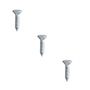 3 TORNILLOS PARA METAL 1 PULGADA PLATA