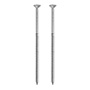 2 TORNILLOS PARA MARA 4 PULGADAS PLATA