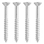 4 TORNILLOS PARA MARA 1 3/4PULGADA PLATA