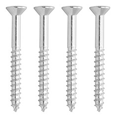 4 TORNILLOS PARA MARA 1 3/4PULGADA PLATA