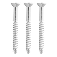 3 TORNILLOS PARA MARA 2 1/4PULGADA PLATA