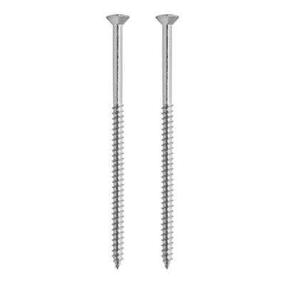 2 TORNILLOS PARA MARA 4 PULGADAS PLATA