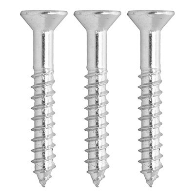 3 TORNILLOS PARA MARA 1 3/4PULGADA PLATA