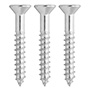 3 TORNILLOS PARA MARA 1 3/4PULGADA PLATA