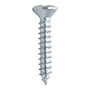 16 TORNILLOS PARA METAL 3/4PULGADA PLATA