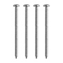 BOLSA DE 4 TORNILLOS PARA METAL DE 2 1/2 PULGADA PLATA
