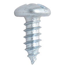 10 TORNILLOS PARA METAL 1/2 PULGADA PLATA
