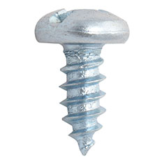 10 TORNILLOS PARA METAL 1/2 PULGADA PLATA