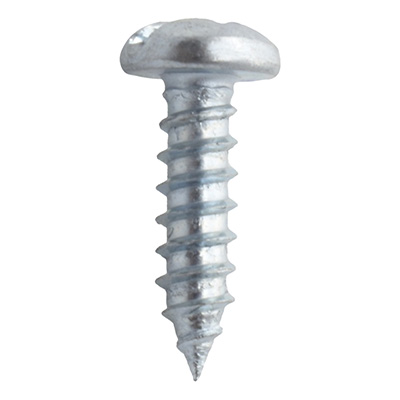 BOLSA DE 12 TORNILLOS PARA METAL 1/2 DE PULGADAS PLATA 1