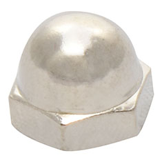 TUERCA CIEGA DE .9 X .8 CM PLATA 4 PIEZAS