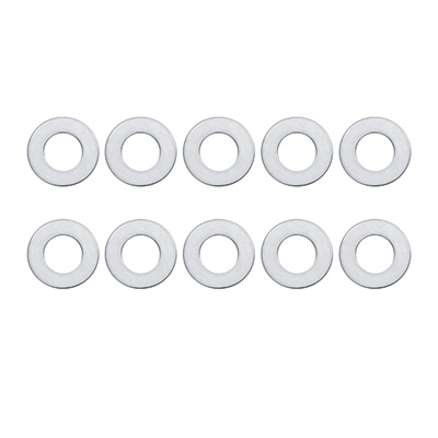 RONDANAS PLANAS DE 3/8 DE PULGADA PLATA 10 PIEZAS