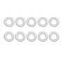 RONDANAS PLANAS DE 3/8 DE PULGADA PLATA 10 PIEZAS