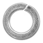 RONDANA DE SEGURIDAD DE 0.4 CM PLATA 48 PIEZAS