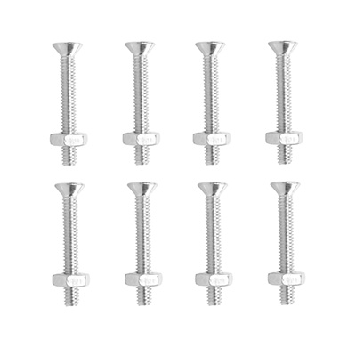 8 TORNILLOS PARA MÁQUINAS 1-1/4PULGADA PLATA