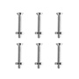 6 TORNILLOS PARA MÁQUINAS 1-1/4PULGADA PLATA