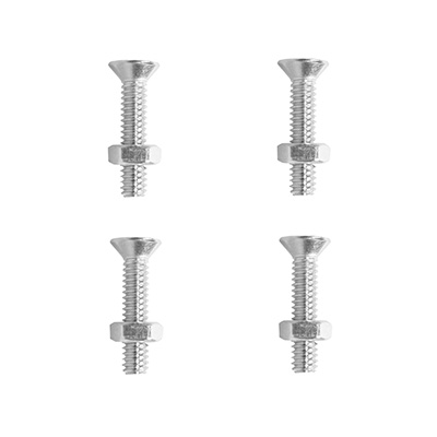 4 TORNILLOS PARA MÁQUINAS 1-1/4PULGADA PLATA
