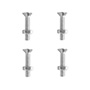 4 TORNILLOS PARA MÁQUINAS 1-1/4PULGADA PLATA