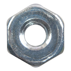 TUERCA HEXAGONAL .6 CM PLATA 24 PIEZAS