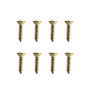 8 TORNILLOS PARA MARA 3/8PULGADA DORADO