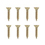 8 TORNILLOS PARA MARA 1/2 PULGADA DORADO