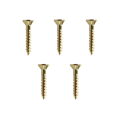 5 TORNILLOS PARA MARA 3/4PULGADA DORADO