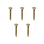 5 TORNILLOS PARA MARA 3/4PULGADA DORADO