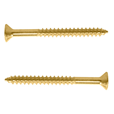 2 TORNILLOS PARA MARA 1-1/2 PULGADA DORADO