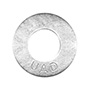 RONDANAS PLANAS DE 3/8 DE PULGADA PLATA CON 100 PIEZAS