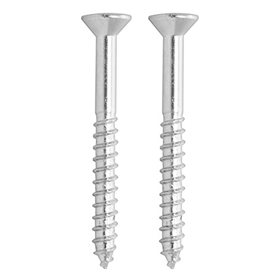 2 TORNILLOS PARA MARA 2 PULGADAS PLATA