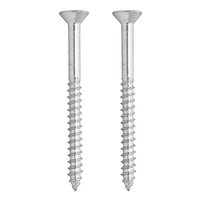 BOLSA DE 2 TORNILLOS PARA MADERA DE 2 1/2 PULGADA PLATA