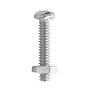 100 TORNILLOS PARA MÁQUINAS 3/4PULGADA PLATA