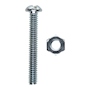50 TORNILLOS PARA MÁQUINAS 1 1/2 PULGADA PLATA