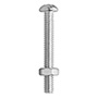 25 TORNILLOS PARA MÁQUINAS 2 PULGADAS PLATA