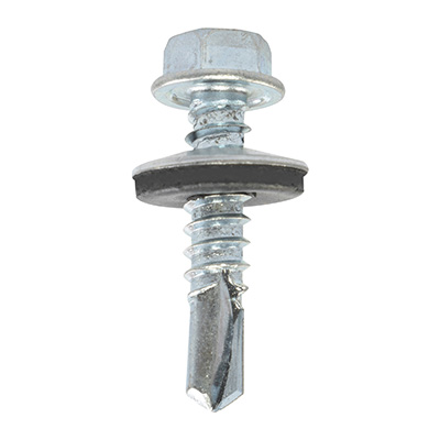 30 TORNILLOS AUTOPERFORANTE 12-14 X 1 PULGADA PLATA