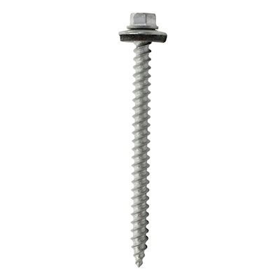 25 TORNILLOS HEXAGONAL AUTO PERFORANTE RONDANA2 1/2 PULGADAS PLATA