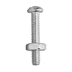 100 TORNILLOS PARA MÁQUINAS 1 PULGADA PLATA